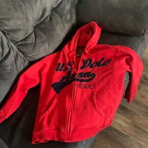 Size largeUS Polo Assn Red Hoodie